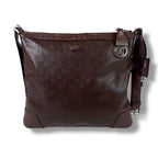 Gucci Shoulder Bag Dark Brown Sima Leather Crossbody — view 2
