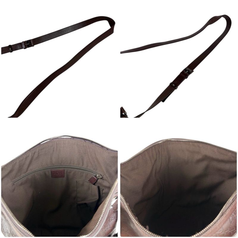 Gucci Shoulder Bag Dark Brown Sima Leather Crossbody — view 7
