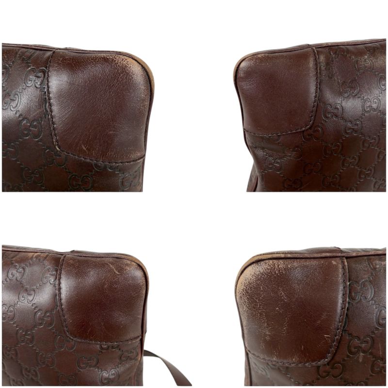 Gucci Shoulder Bag Dark Brown Sima Leather Crossbody — view 5