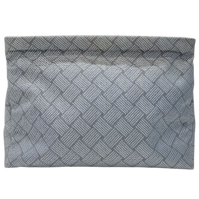 Bottega Veneta Clutch Bag Second Intrecciato Nylon Canvas Gray — view 2