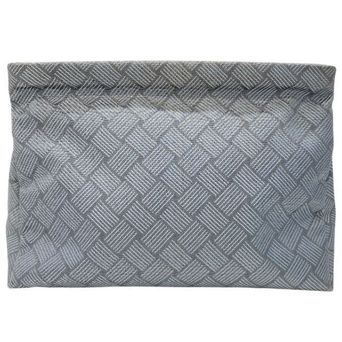 Bottega Veneta Clutch Bag Second Intrecciato Nylon Canvas Gray — view 2