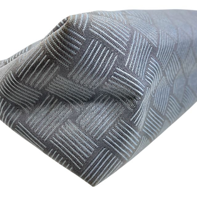 Bottega Veneta Clutch Bag Second Intrecciato Nylon Canvas Gray — view 4