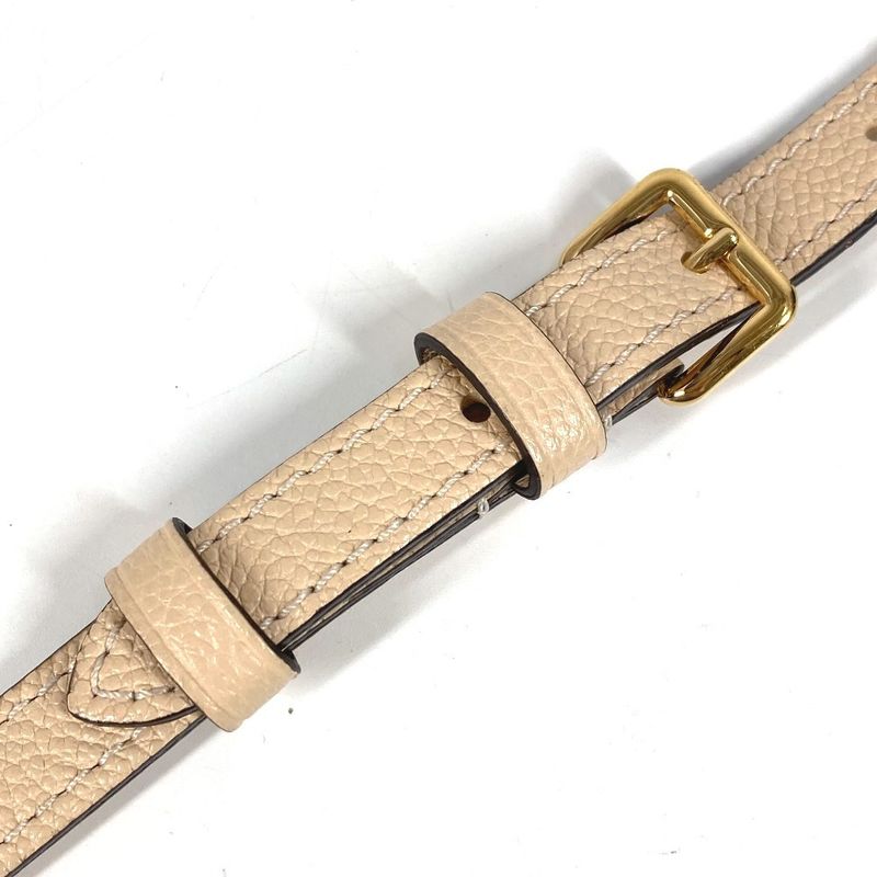 Louis Vuitton Shoulder Strap Leather Beige — view 5