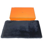 Hermes Scarf Leather Fur Black — view 2