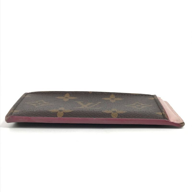 Louis Vuitton Coin Case Card Holder Zip Monogram Canvas Pink — view 5
