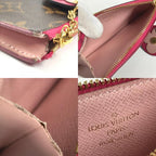 Louis Vuitton Coin Case Card Holder Zip Monogram Canvas Pink — view 8