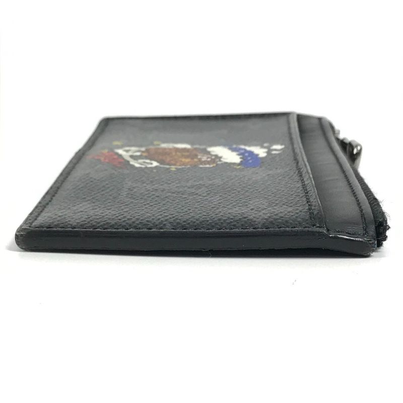 Louis Vuitton Coin Case Card Holder Monogram Eclipse Canvas Black — view 5