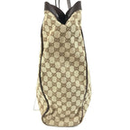 Gucci Shoulder Bag GG Logo Canvas Leather Beige — view 3