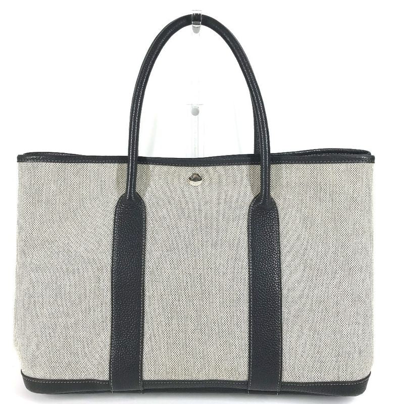 Hermes Tote Bag Garden Party PM Toile Ash Black — view 3
