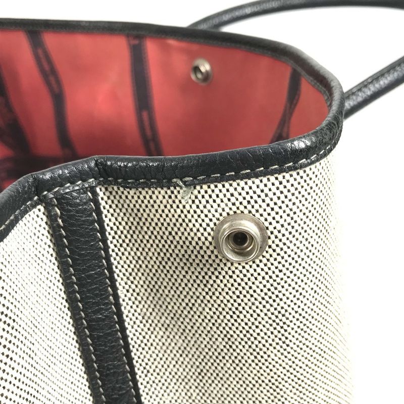 Hermes Tote Bag Garden Party PM Toile Ash Black — view 2