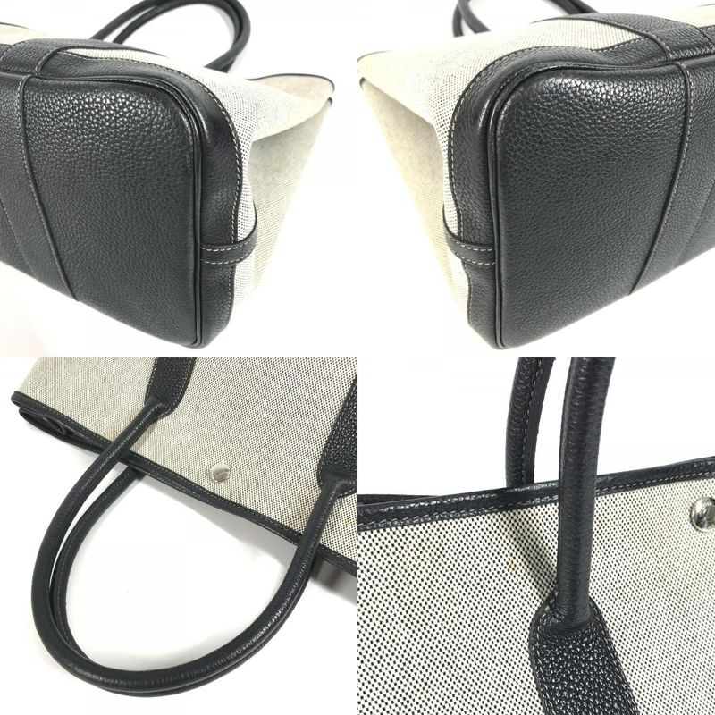 Hermes Tote Bag Garden Party PM Toile Ash Black — view 7