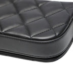 Chanel As2011 Lambskin Chain Shoulder Bag Quilted Black — view 8
