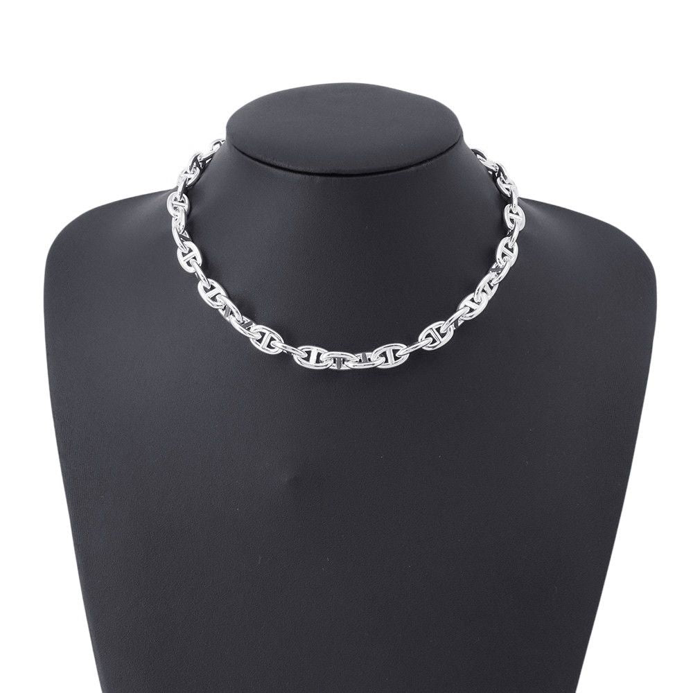 Hermes Necklace Chaine D'ancre PM 43 Links Silver — view 3
