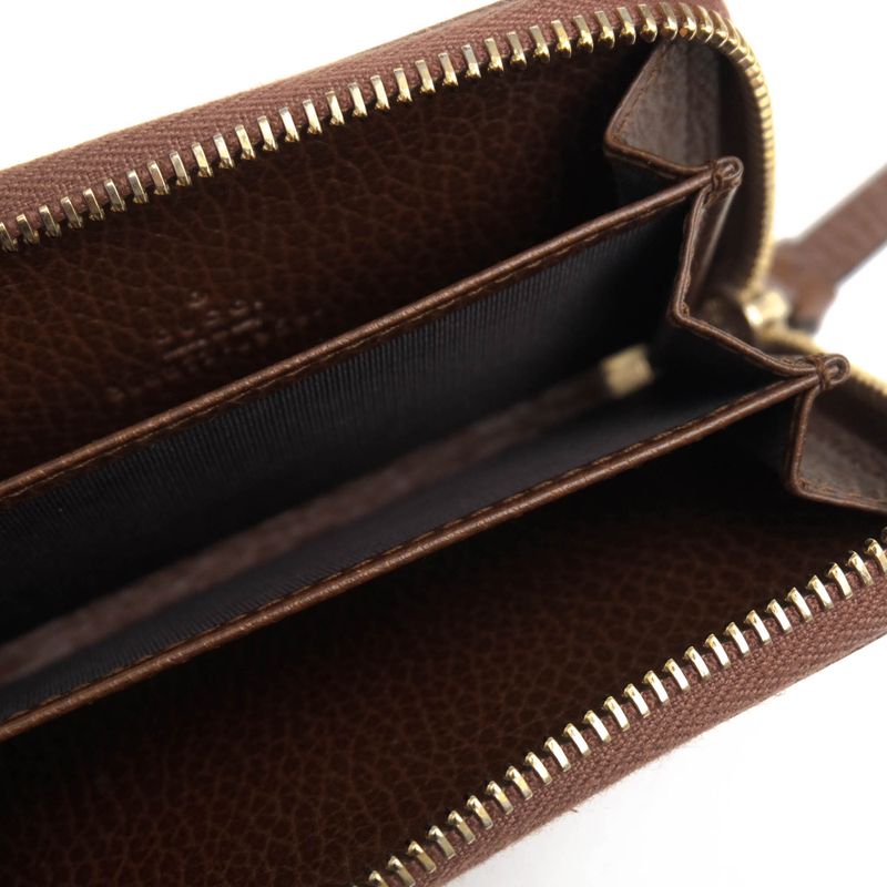 Gucci Wallet Women Leather Brown 0959 Swing Coin — view 6