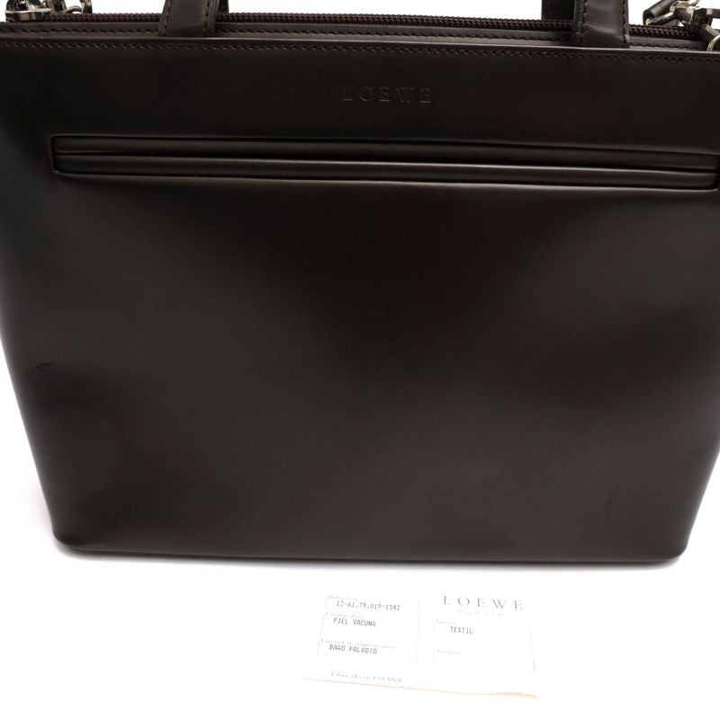 Loewe Bag Tote Women Leather Bronze — view 8