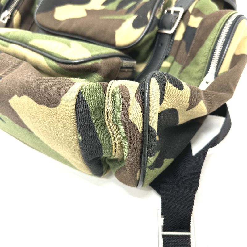 Saint Laurent Paris Backpack Multi Pockets Camouflage Canvas Leather — view 4