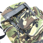 Saint Laurent Paris Backpack Multi Pockets Camouflage Canvas Leather — view 6