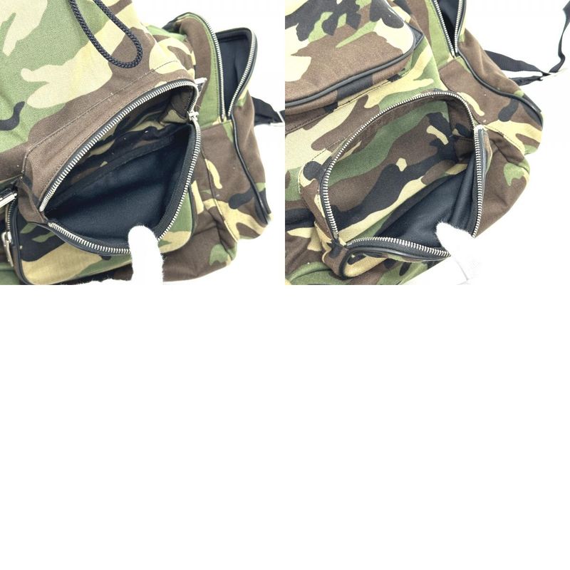 Saint Laurent Paris Backpack Multi Pockets Camouflage Canvas Leather — view 9