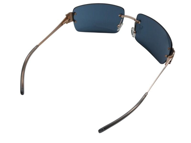 Celine Sunglasses Eyewear SC Triomphe Rhinestone Green Gold — view 8