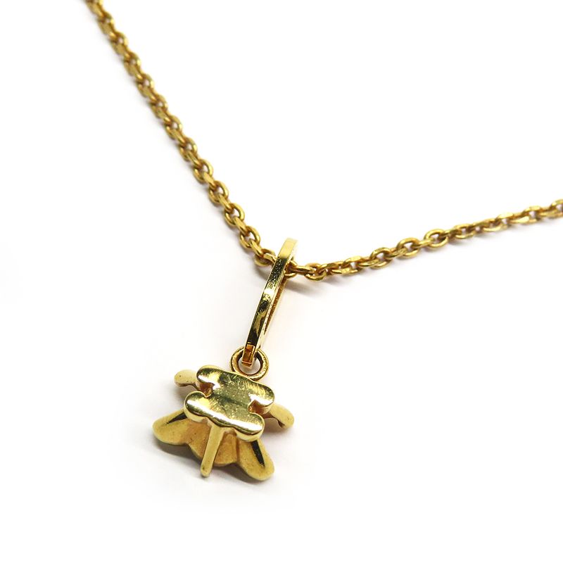Celine Triomphe Solitaire Necklace Gold Finish Brass Accessory — view 6