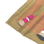 Gucci Scarf Jockey Motif Silk Brown — view 5