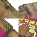 Gucci Scarf Jockey Motif Silk Brown — view 9