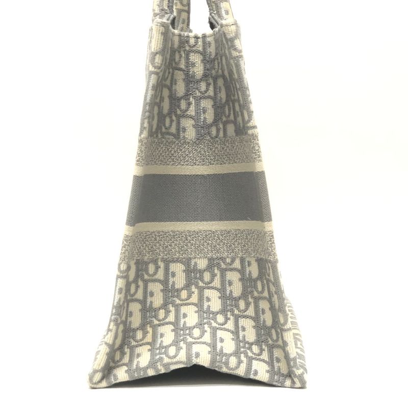 Dior Tote Bag Book Medium Canvas Gray — view 3