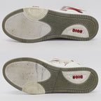 Dior Sneakers High Cut Trotter Pattern White Red Size — view 5