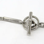 Hermes Necklace Cavalier Metal Silver SV White Accessories — view 9