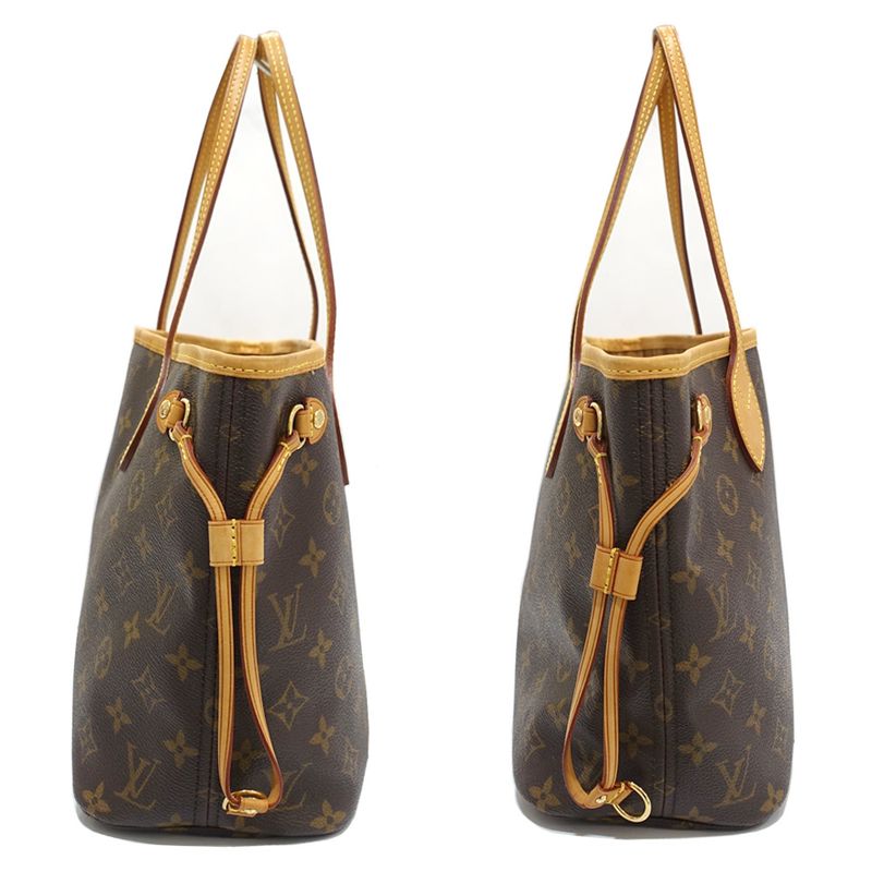 Louis Vuitton Neverfull PM Monogram Mb0038 Brown Gdhardware Tote — view 3