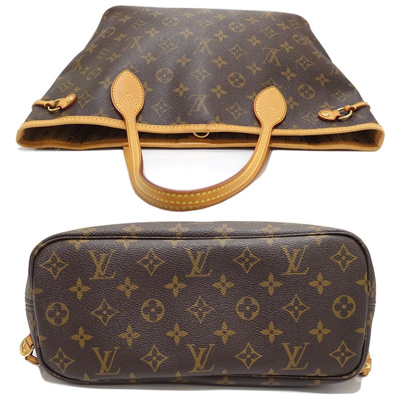 Louis Vuitton Neverfull PM Monogram Mb0038 Brown Gdhardware Tote — view 4
