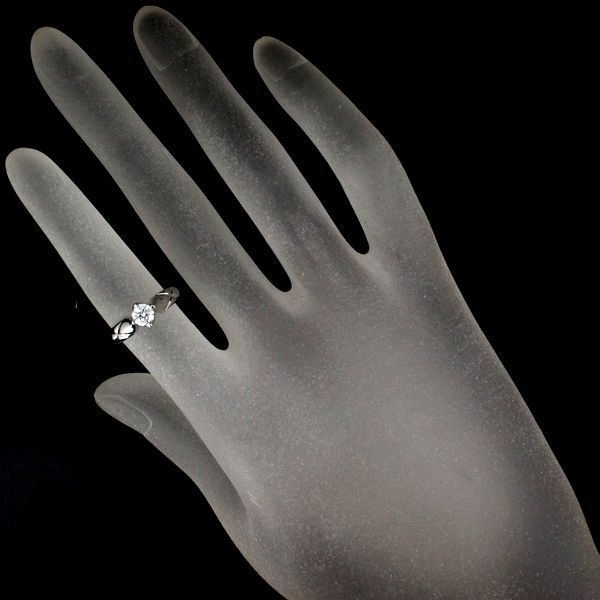Chanel Quilted Diamond 030 CT F-Vvs 1 Ring Pt950 47 — view 7