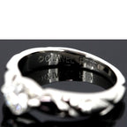 Chanel Quilted Diamond 030 CT F-Vvs 1 Ring Pt950 47 — view 4