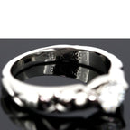 Chanel Quilted Diamond 030 CT F-Vvs 1 Ring Pt950 47 — view 5