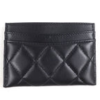 Chanel Ap4472 Lambskin Quilted Coco Mark Card Case Black Hardware — view 4