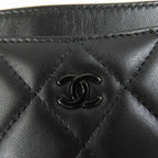 Chanel Ap4472 Lambskin Quilted Coco Mark Card Case Black Hardware — view 8