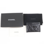 Chanel Ap4472 Lambskin Quilted Coco Mark Card Case Black Hardware — view 3