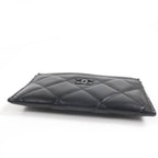 Chanel Ap4472 Lambskin Quilted Coco Mark Card Case Black Hardware — view 5
