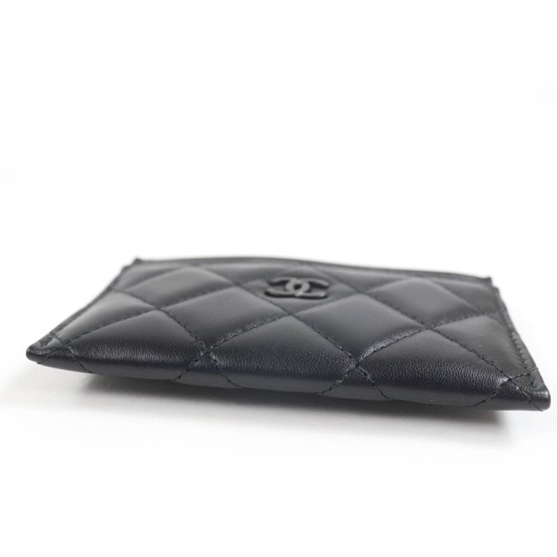 Chanel Ap4472 Lambskin Quilted Coco Mark Card Case Black Hardware — view 5