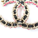 Chanel B23 B Brooch Gold Black Pink And Storage Bag — view 8