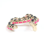 Chanel B23 B Brooch Gold Black Pink And Storage Bag — view 4