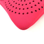 Hermes Neobain Zen Au Soleil PM Rose Anglia Logo Perforated Design Pouch — view 7