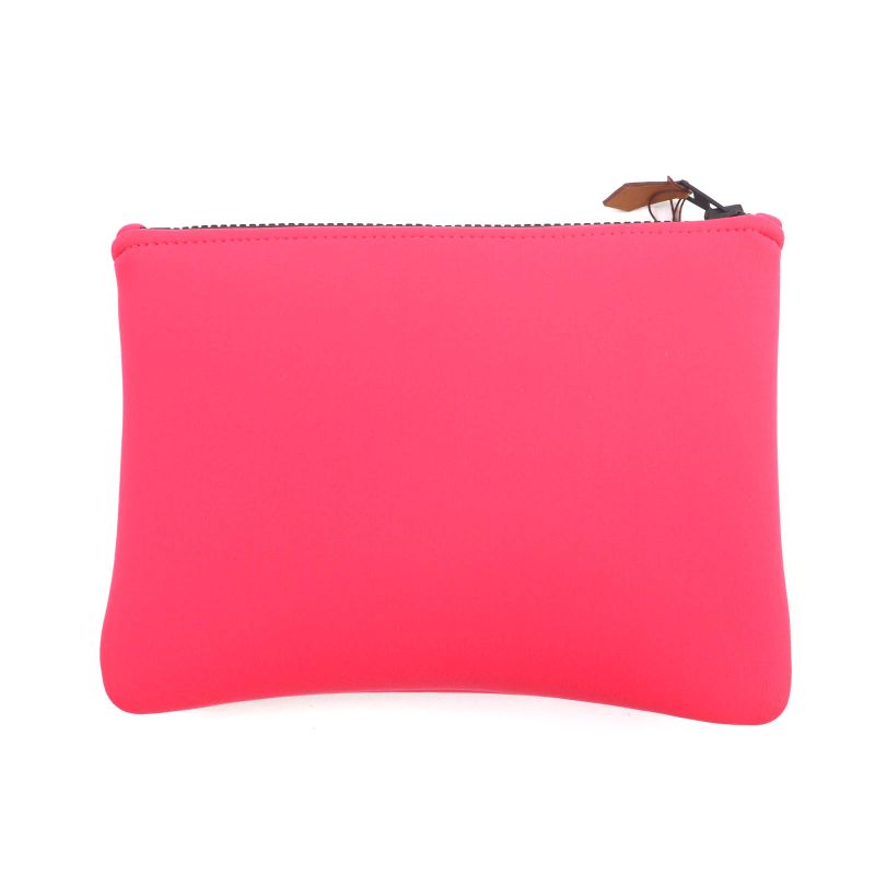 Hermes Neobain Zen Au Soleil PM Rose Anglia Logo Perforated Design Pouch — view 3