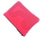 Hermes Neobain Zen Au Soleil PM Rose Anglia Logo Perforated Design Pouch — view 6