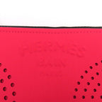 Hermes Neobain Zen Au Soleil PM Rose Anglia Logo Perforated Design Pouch — view 8