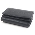Gucci Leather Embossed Logo Compact Wallet Trifold Black — view 4