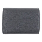 Gucci Leather Embossed Logo Compact Wallet Trifold Black — view 3