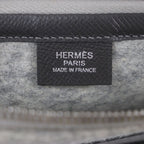 Hermes TOO DOO 29 Felt Vaux Epson Leather Silver Hardware Flat Pouch — view 7