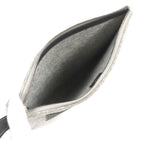 Hermes TOO DOO 29 Felt Vaux Epson Leather Silver Hardware Flat Pouch — view 5