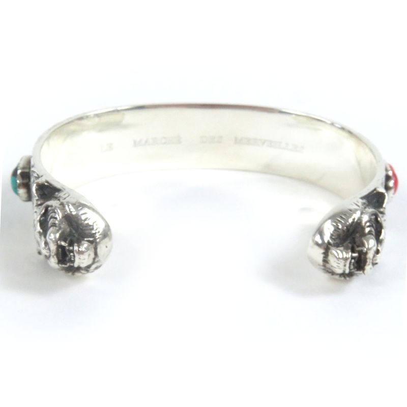 Gucci cat Head AG 925 Arabesque Double G Le Marche Des Merveilles Bangle — view 5